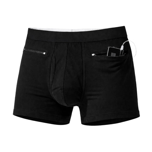 BLACK BOXER BRIEFS