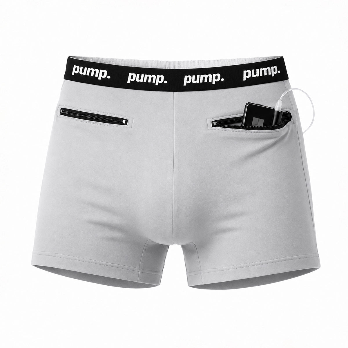 GRAY SPORT BOXER BRIEFS